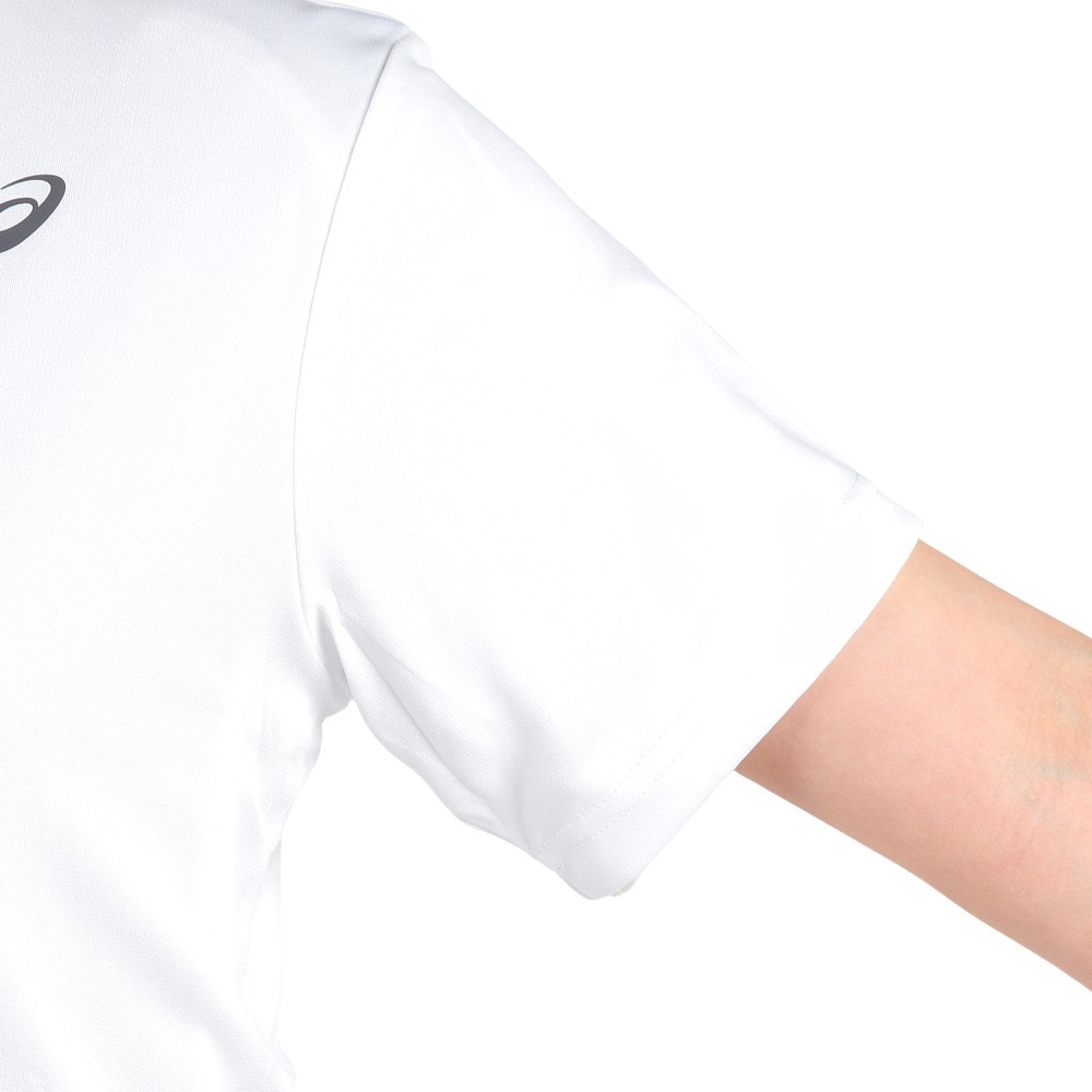 アシックス（ASICS）（レディース）バレーボールウェア レディース ワンポイント 半袖Tシャツ 2032C655.100