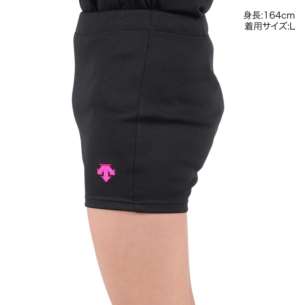 デサント（DESCENTE）（レディース）バレーボールウェア レディース 8.5cm プラクテイスパンツ DX-B2124XB BKMZ