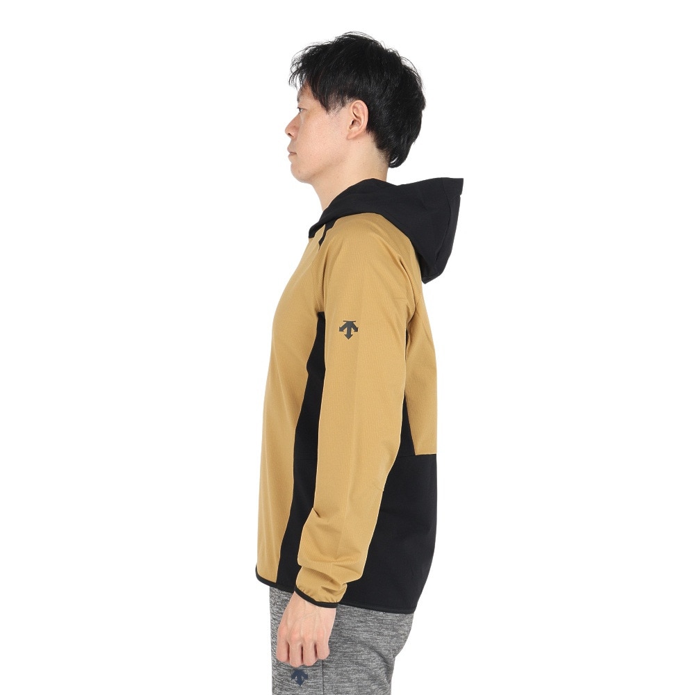 デサント（DESCENTE）（メンズ、レディース）バレーボールウェア ウォームアップジャケット DV4FJK01U BWBK