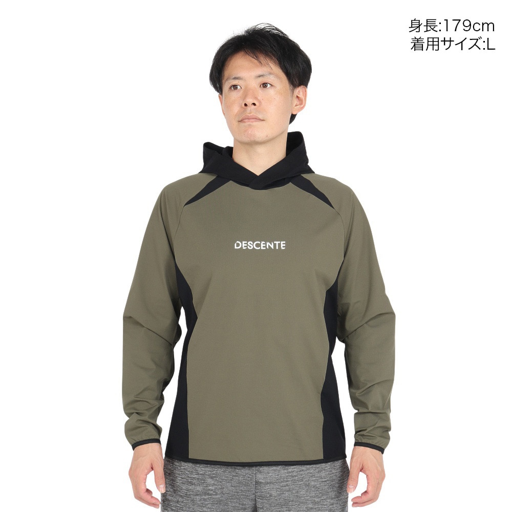 デサント（DESCENTE）（メンズ、レディース）バレーボールウェア ウォームアップジャケット DV4FJK01U KHBK