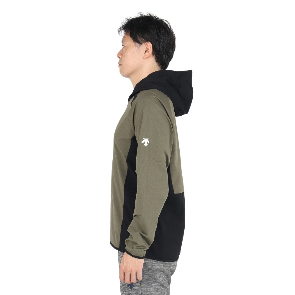 デサント（DESCENTE）（メンズ、レディース）バレーボールウェア ウォームアップジャケット DV4FJK01U KHBK