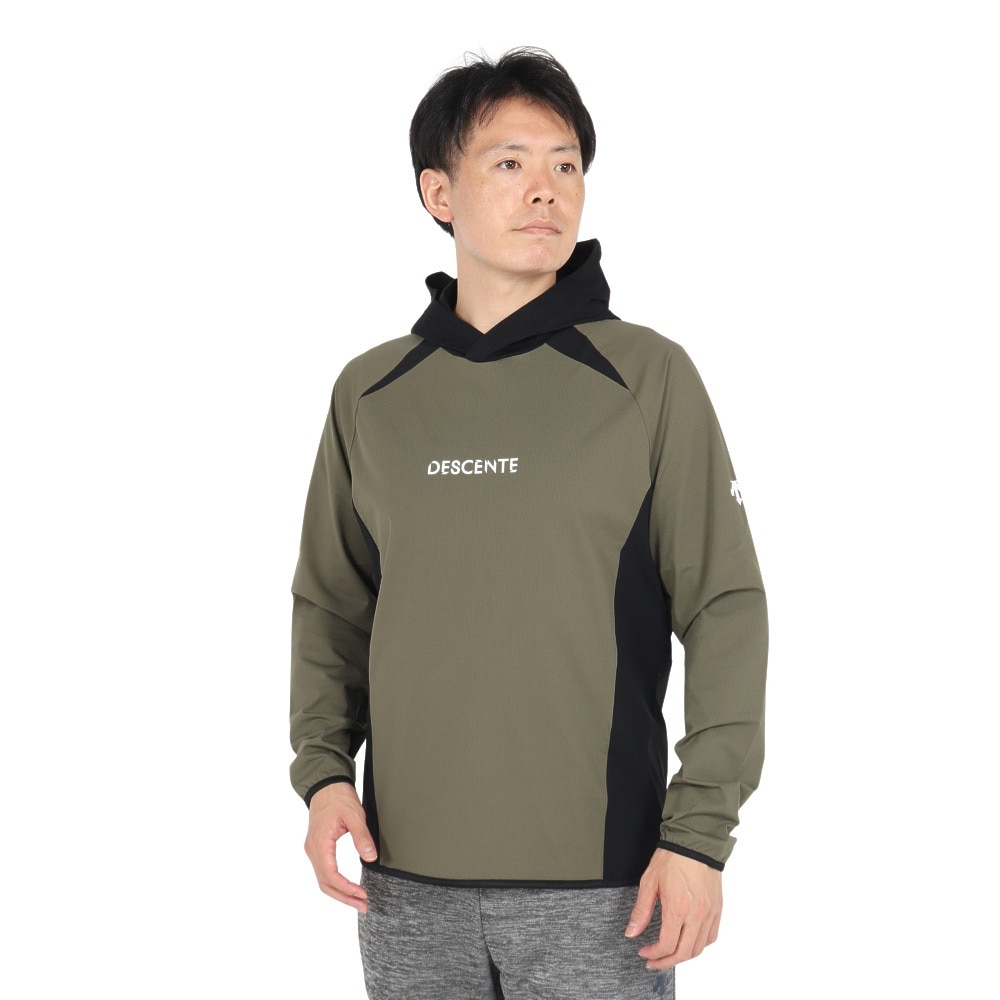 デサント（DESCENTE）（メンズ、レディース）バレーボールウェア ウォームアップジャケット DV4FJK01U KHBK
