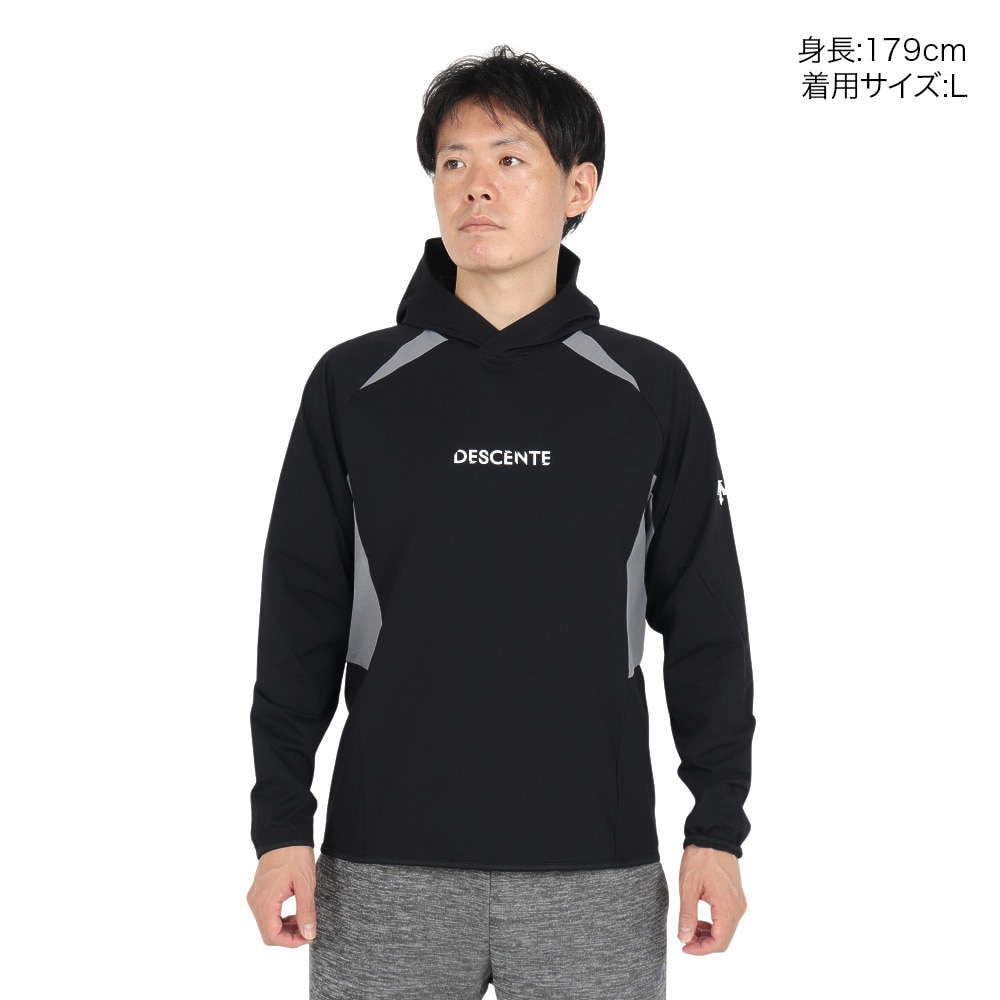 デサント（DESCENTE）（メンズ、レディース）バレーボールウェア ウォームアップジャケット DV4FJK01U BKGY