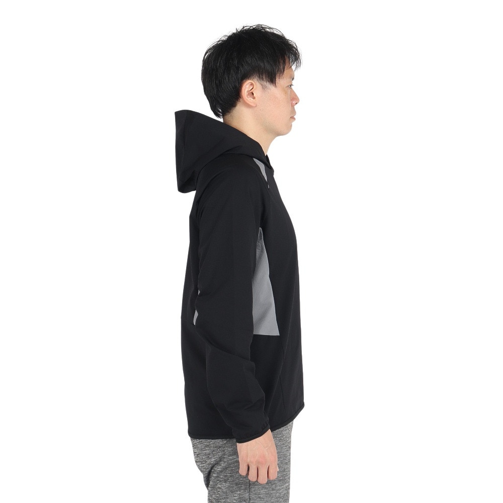 デサント（DESCENTE）（メンズ、レディース）バレーボールウェア ウォームアップジャケット DV4FJK01U BKGY