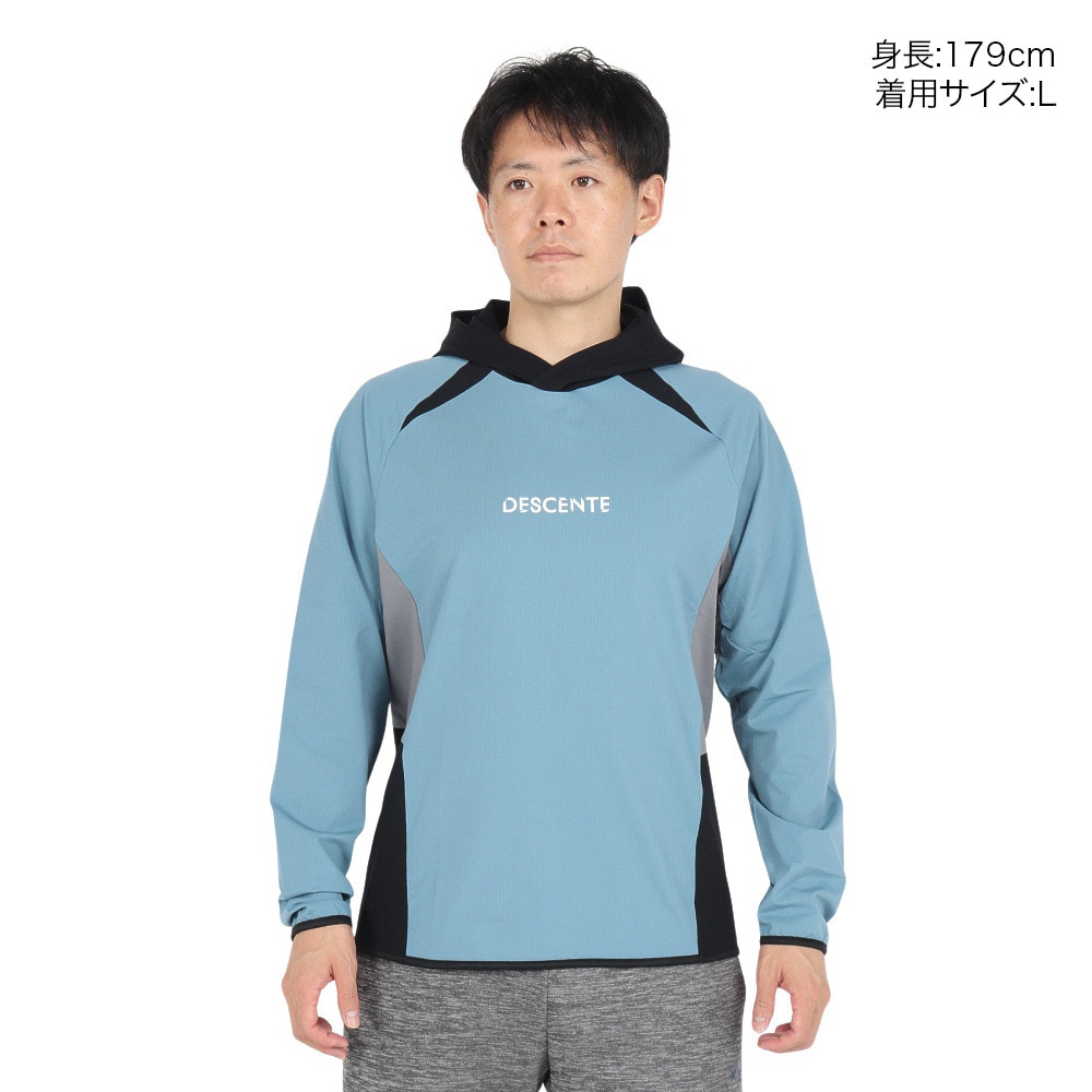 デサント（DESCENTE）（メンズ、レディース）バレーボールウェア ウォームアップジャケット DV4FJK01U BLGY