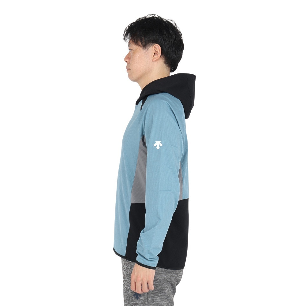デサント（DESCENTE）（メンズ、レディース）バレーボールウェア ウォームアップジャケット DV4FJK01U BLGY