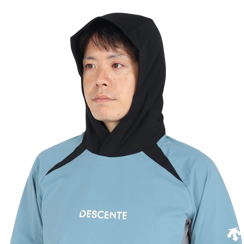 デサント（DESCENTE）（メンズ、レディース）バレーボールウェア ウォームアップジャケット DV4FJK01U BLGY