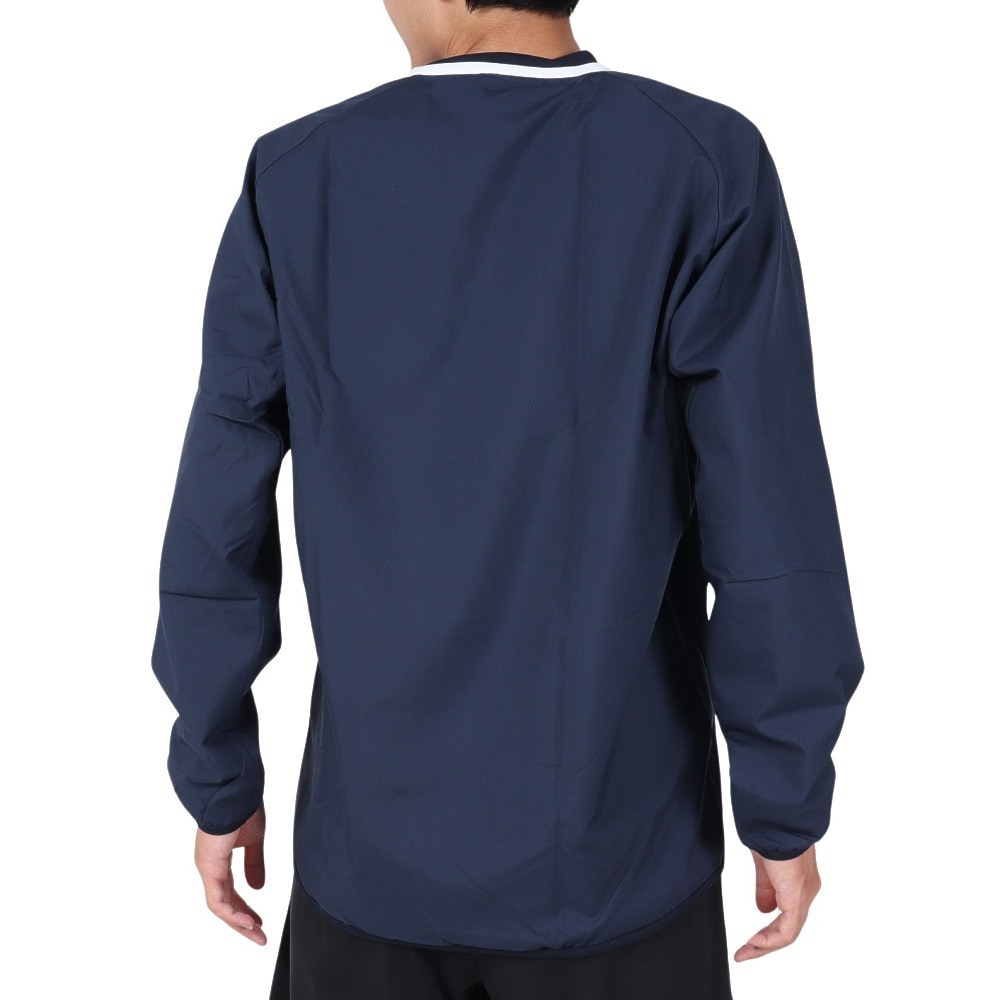 デサント（DESCENTE）（メンズ、レディース）バレーボールウェア ウインドブレーカー ウォーマージャケット 長袖 ピステ DVUWJF30 NV