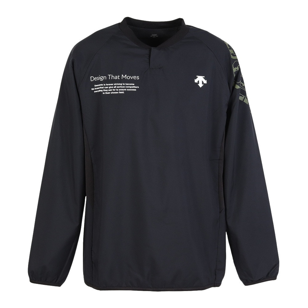 デサント（DESCENTE）（メンズ、レディース）バレーボールウェア 石川祐希選手着用 ウォーマージャケット DV5FWB02U BK00