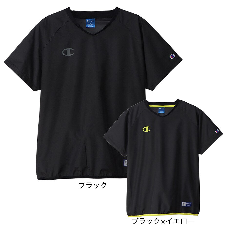 チャンピオン（CHAMPION）（メンズ、レディース）バレーボールウェア ハーフスリーブ ピステシャツ C3-VVC11 090