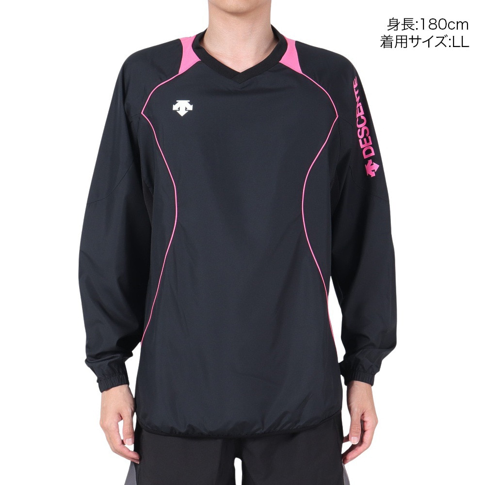 デサント（DESCENTE）（メンズ）長袖 プラクティス ピステ ユニセックス DVB-3312 BPK バレーボールウェア