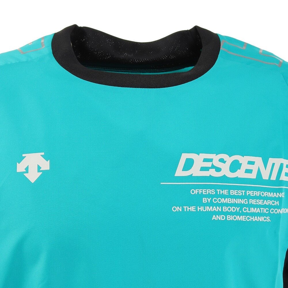 デサント（DESCENTE）（メンズ、レディース）バレーボールウェア 半袖ピステシャツ DVUTJK30 GR