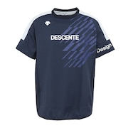 デサント（DESCENTE）（メンズ、レディース）バレーボールウェア 半袖ピステ DVUVJK30 NV