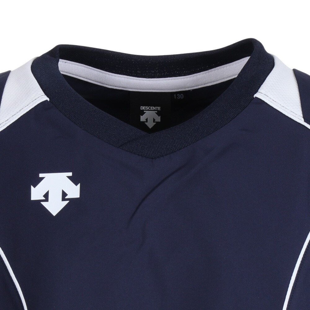 デサント（DESCENTE）（キッズ）バレーボールウェア ジュニア プラクティストップ DVB-3322 NVY JR★★★