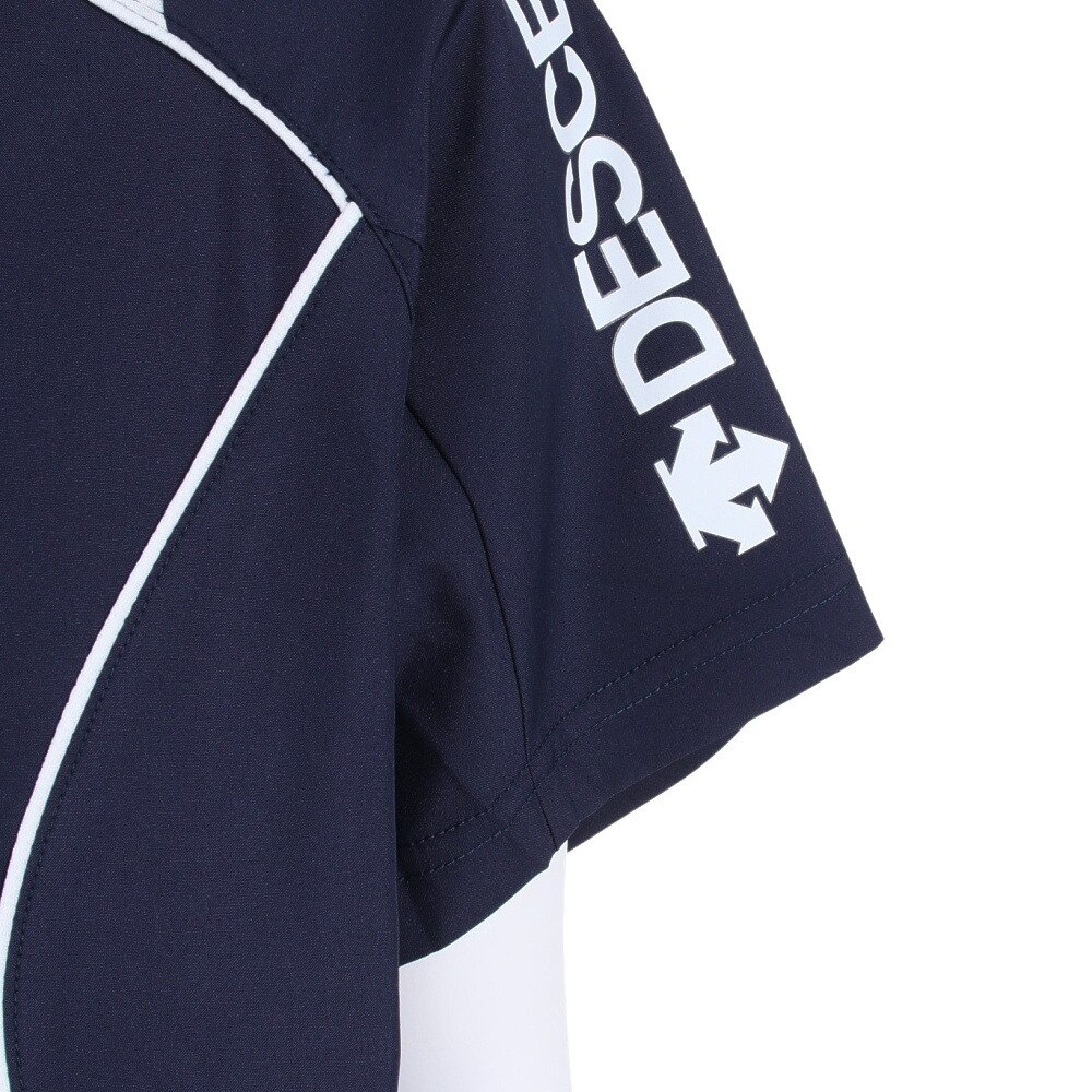 デサント（DESCENTE）（キッズ）バレーボールウェア ジュニア プラクティストップ DVB-3322 NVY JR★★★