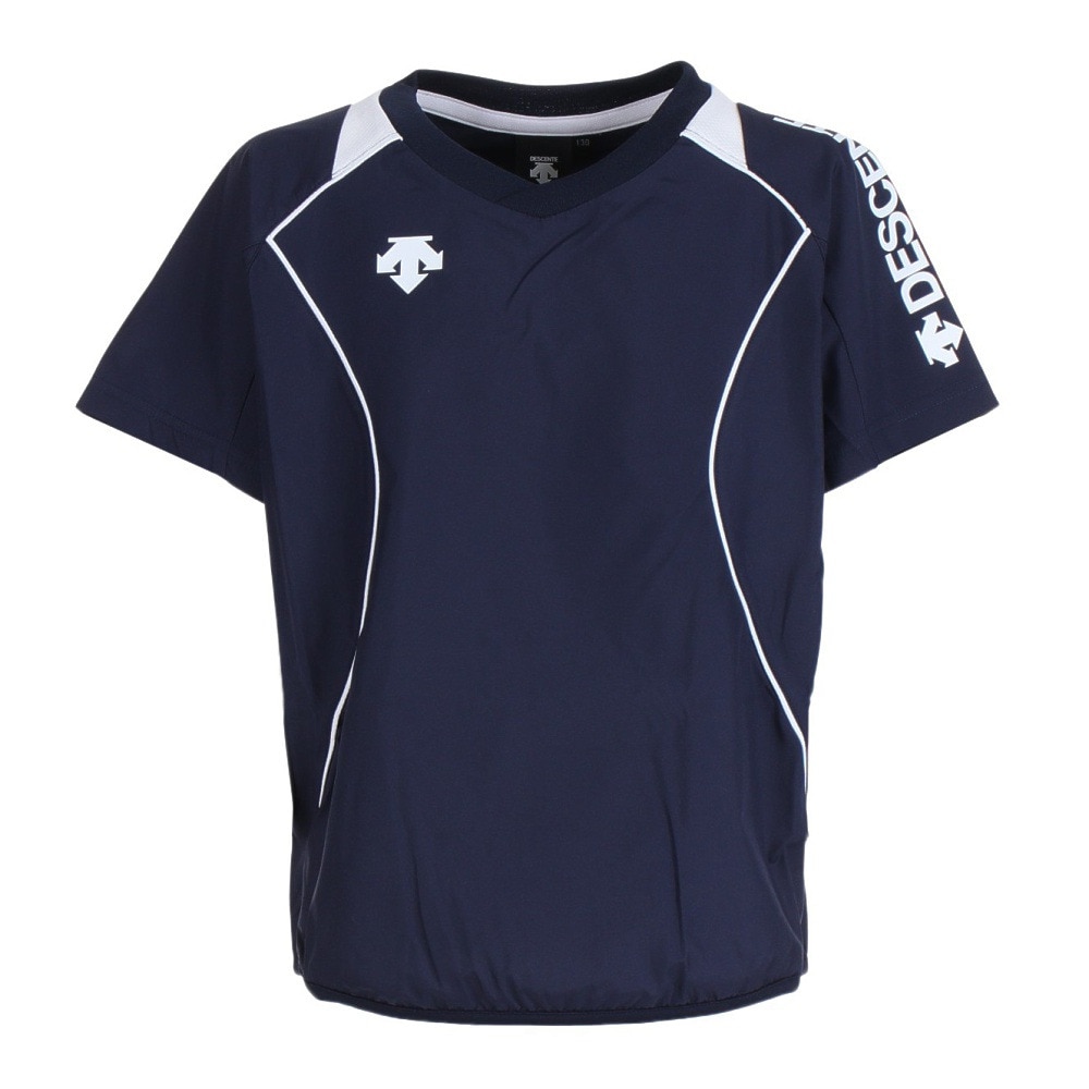 デサント（DESCENTE）（キッズ）バレーボールウェア ジュニア プラクティストップ DVB-3322 NVY JR★★★