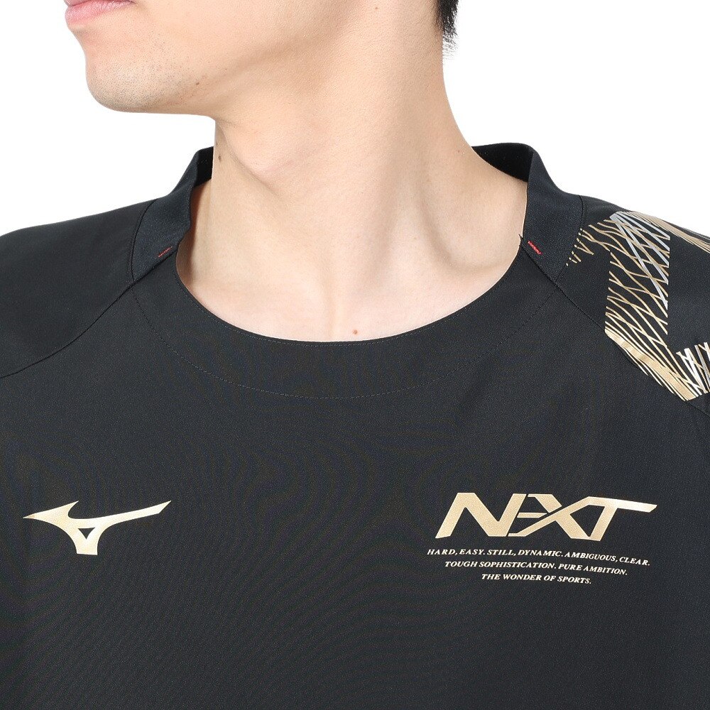 上品コーデはコレで安心！ Mizuno NXT バレーボールバッグ 黒/金 なぶら バレーボール用バッグ