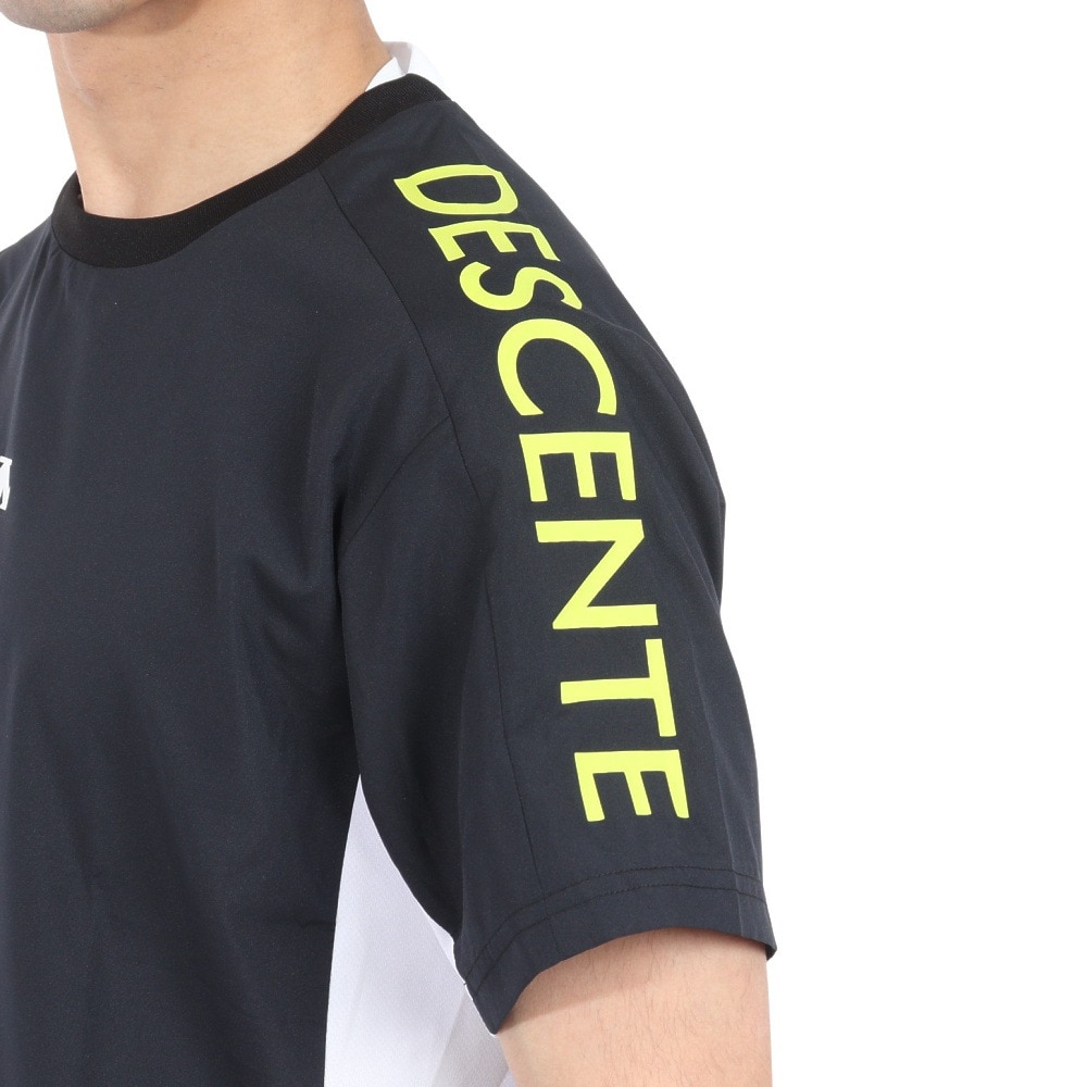 デサント（DESCENTE）（メンズ、レディース）バレーボールウェア 半袖バレーボールピステ DVUXJK30 BK