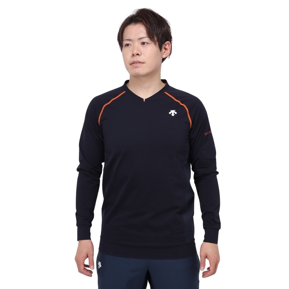 デサント（DESCENTE）（メンズ）バレーボールウェア 長袖ストレッチピステ DVUWJK30 NV