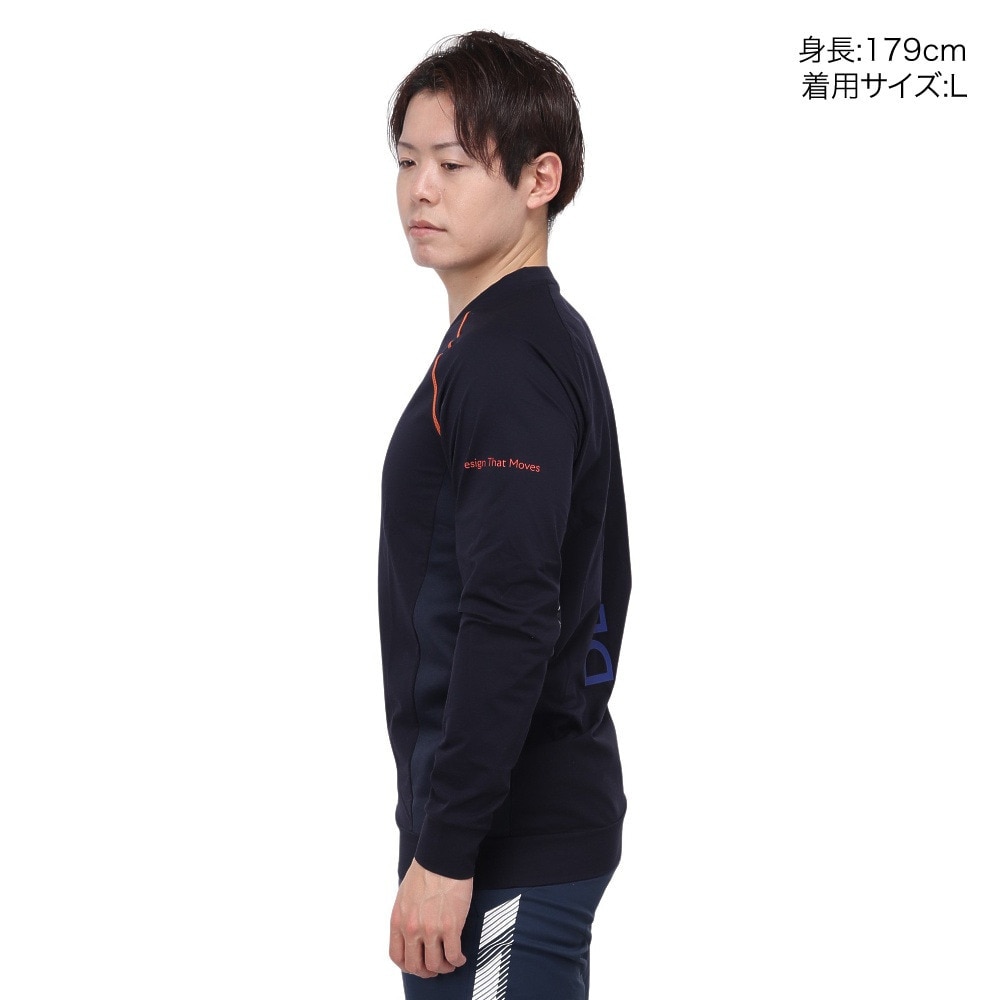 デサント（DESCENTE）（メンズ）バレーボールウェア 長袖ストレッチピステ DVUWJK30 NV