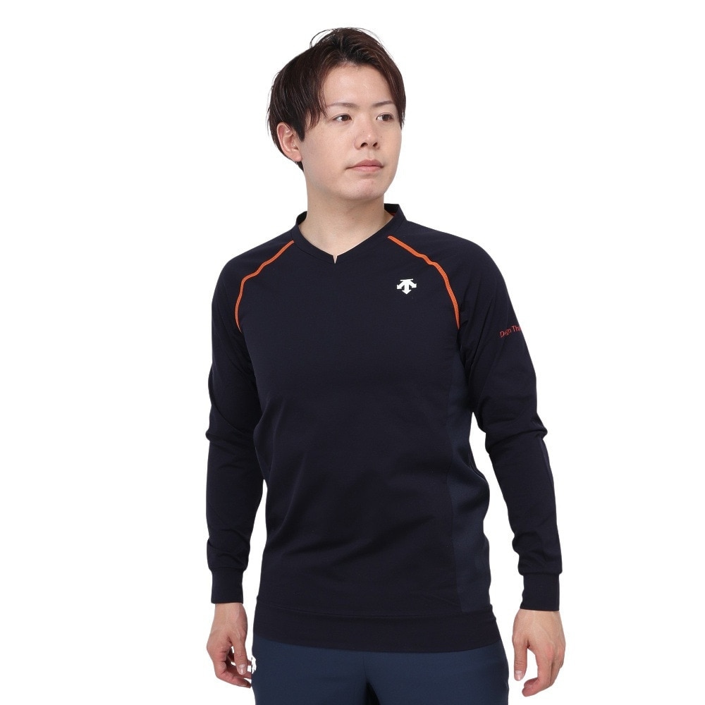 デサント（DESCENTE）（メンズ）バレーボールウェア 長袖ストレッチピステ DVUWJK30 NV