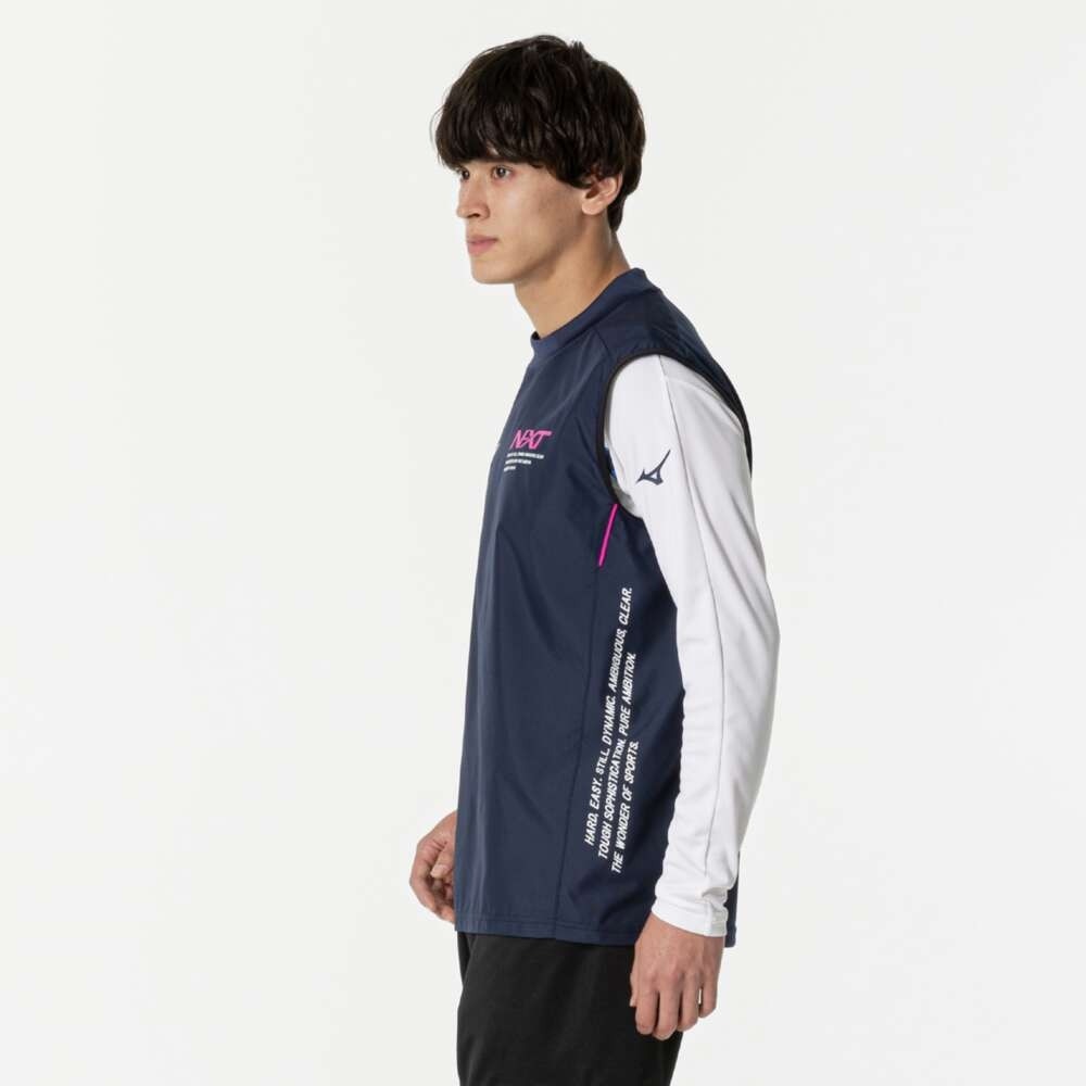 ミズノ（MIZUNO）（メンズ、レディース）バレーボールウェア N-XTノースリーブピステ V2MEB51214