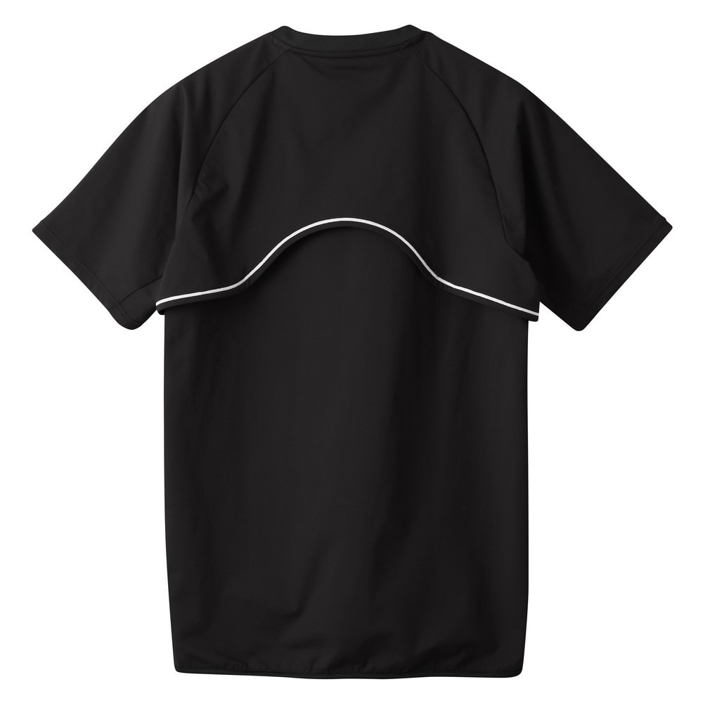 デサント（DESCENTE）（メンズ、レディース）バレーボールウェア 半袖バレーボールピステ DV5SWB01U BK00