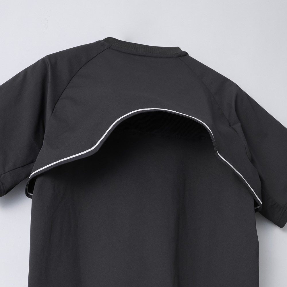 デサント（DESCENTE）（メンズ、レディース）バレーボールウェア 半袖バレーボールピステ DV5SWB01U BK00