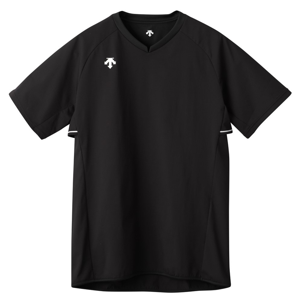 デサント（DESCENTE）（メンズ、レディース）バレーボールウェア 半袖バレーボールピステ DV5SWB01U BK00