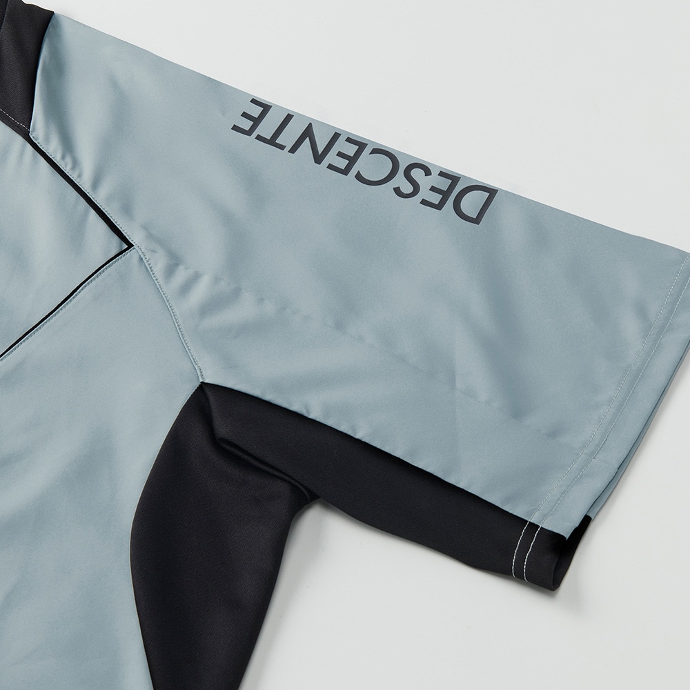 デサント（DESCENTE）（メンズ、レディース）バレーボールウェア ピステ Tシャツ DV5SWBX2UB BLBK