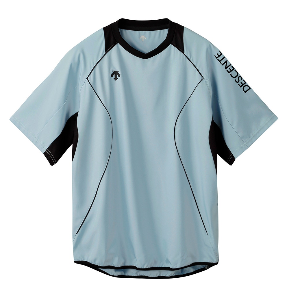 デサント（DESCENTE）（メンズ、レディース）バレーボールウェア ピステ Tシャツ DV5SWBX2UB BLBK