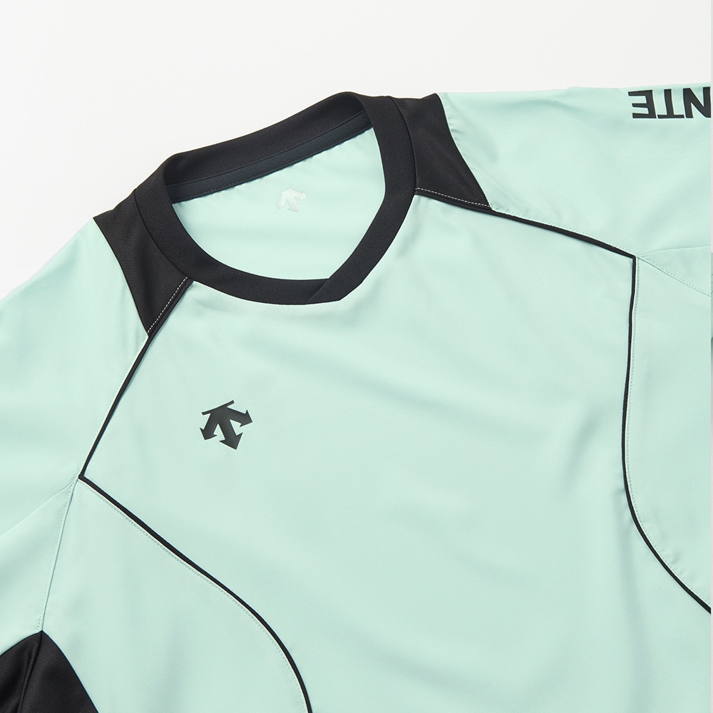 デサント（DESCENTE）（メンズ、レディース）バレーボールウェア ピステ Tシャツ DV5SWBX2UB GRBK