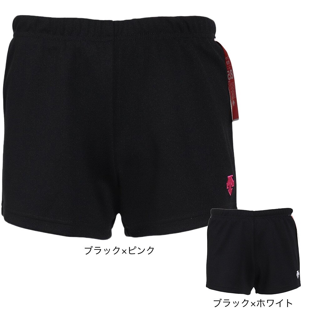 デサント（DESCENTE）（レディース）バレーボールウェア インナー付きバレーボールパンツ DVWVJD80 BKWH