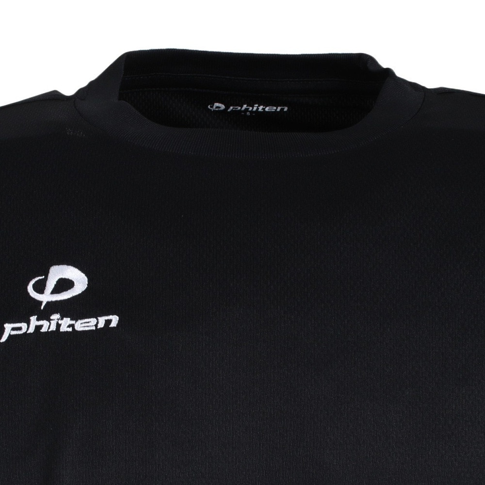 ファイテン（PHITEN）（メンズ）バレーボールウェア Tシャツ 長袖 RAKUシャツ クルーネック 吸汗速乾 ロゴ 3117JG26610