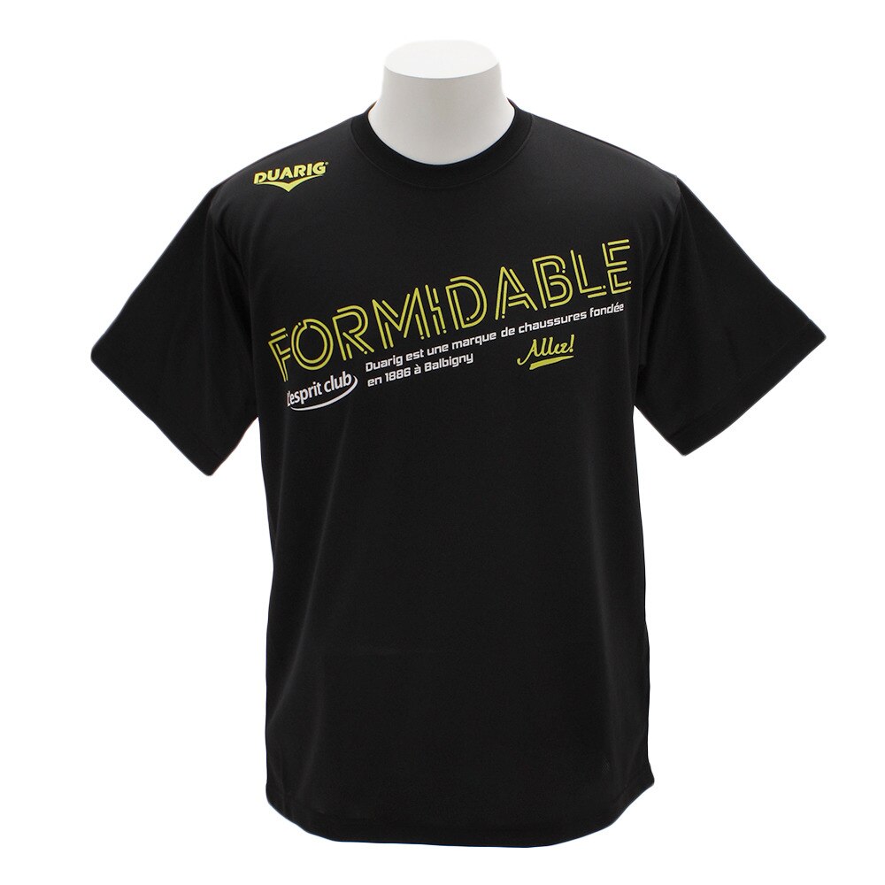  Tシャツ ドライプラス FORMIDABLE 半袖Tシャツ 761D9ES1051 BLK 【バレーボールウェア スポーツウェア】