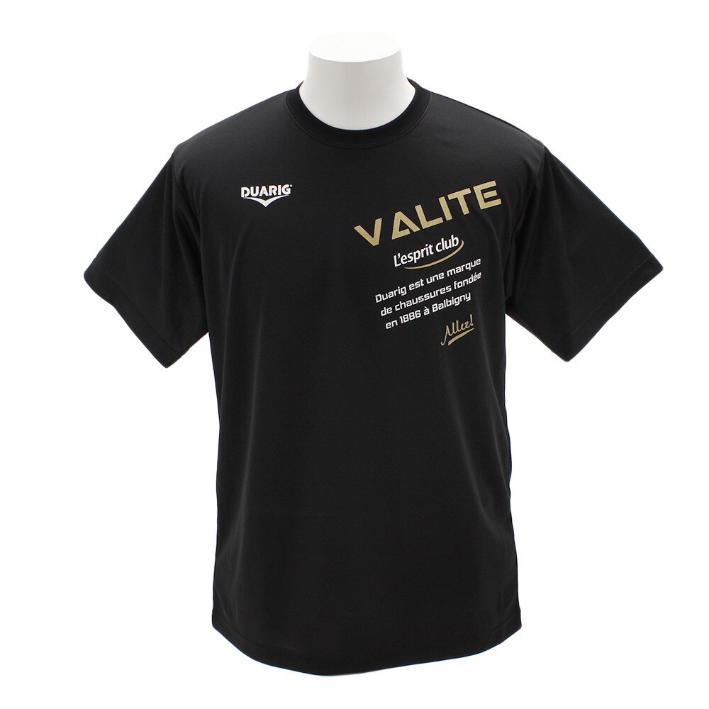  Tシャツ ドライプラス VALITE2 半袖Tシャツ 761D9ES1053 BLK 【バレーボールウェア スポーツウェア】