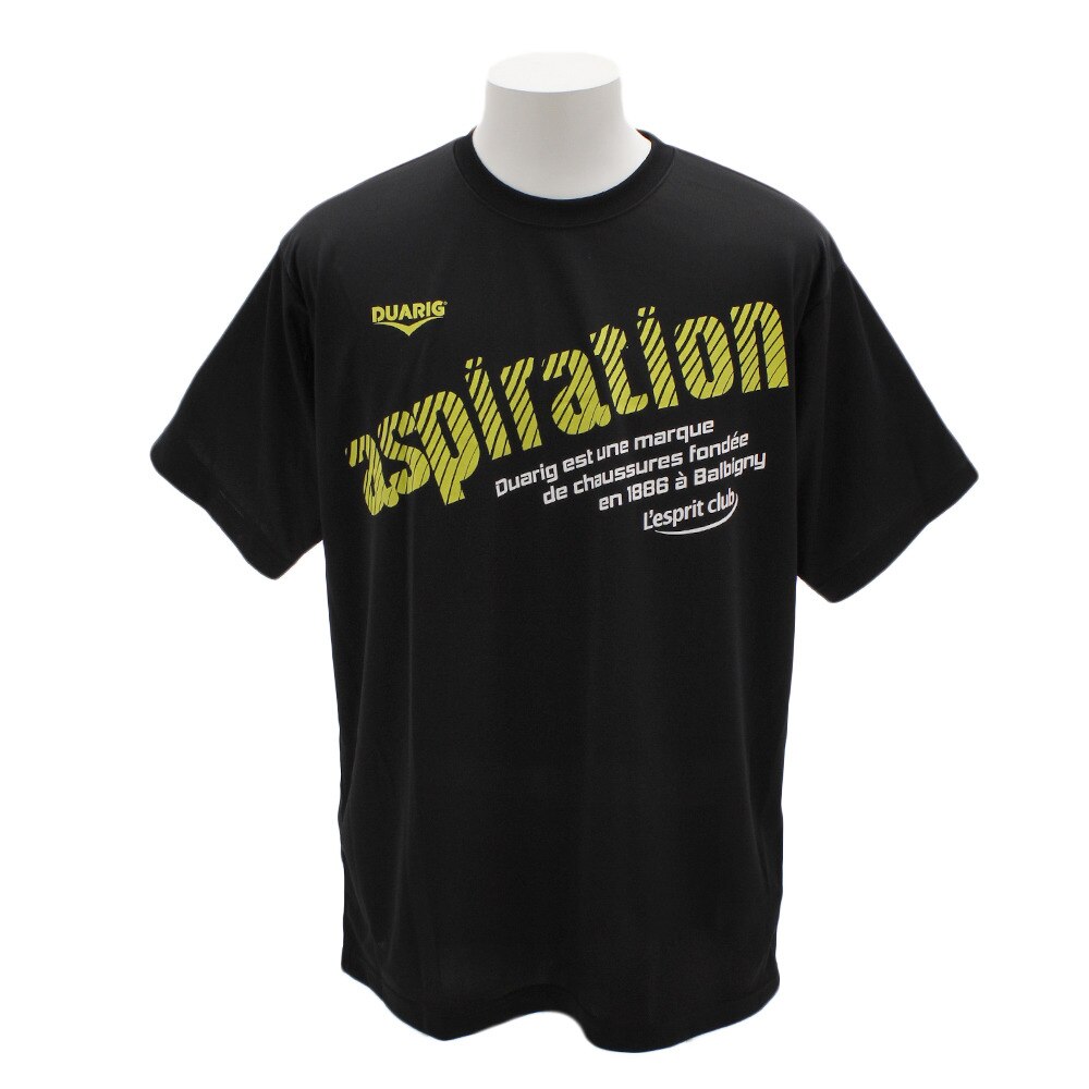  Tシャツ ドライプラス ASPIRATION 半袖Tシャツ 761D9ES1054 BLK 【バレーボールウェア スポーツウェア】