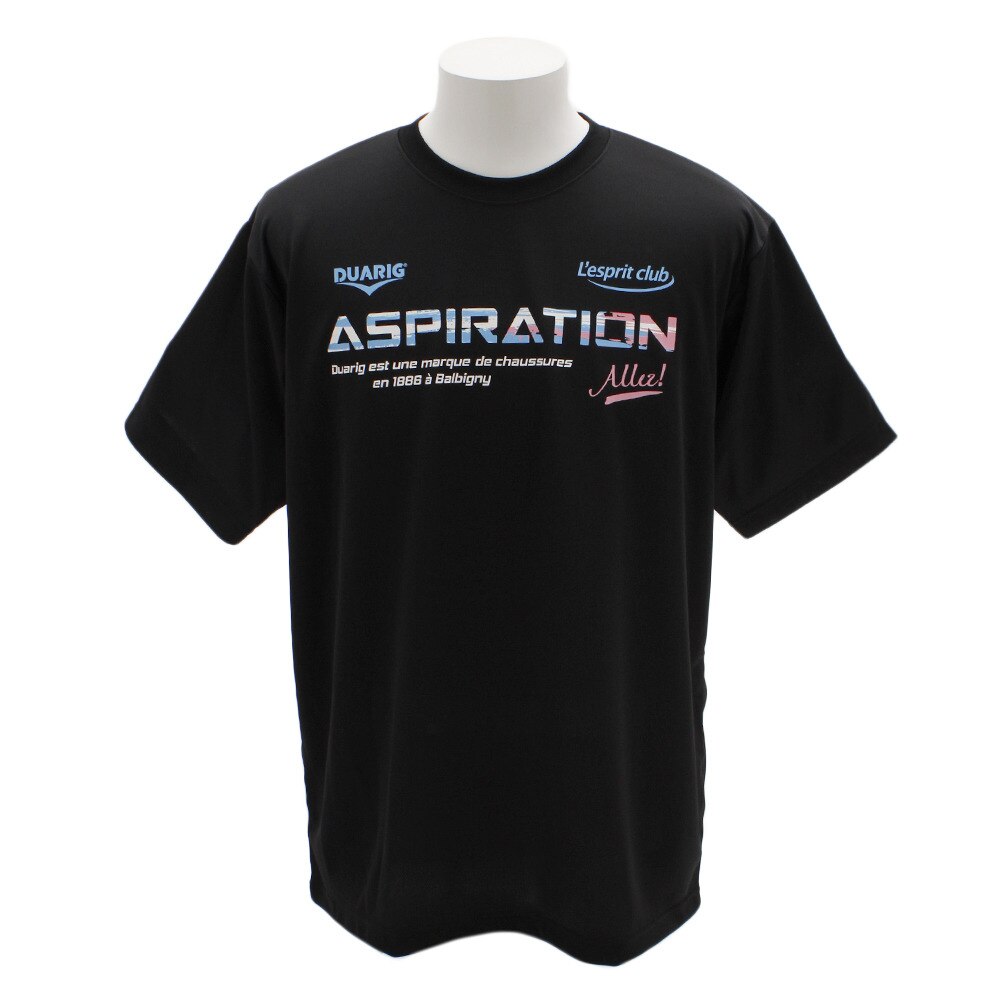  Tシャツ ドライプラス ASPIRATION2 半袖Tシャツ 761D9ES1055 BLK 【バレーボールウェア スポーツウェア】