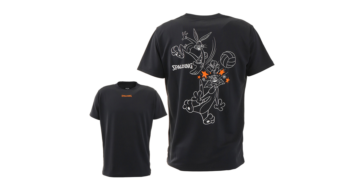 バレーボールtシャツ ルーニー テューンズ アタック Smt0780 バレーボールウェア スポーツウェア スポルディング ヴィクトリアゴルフ