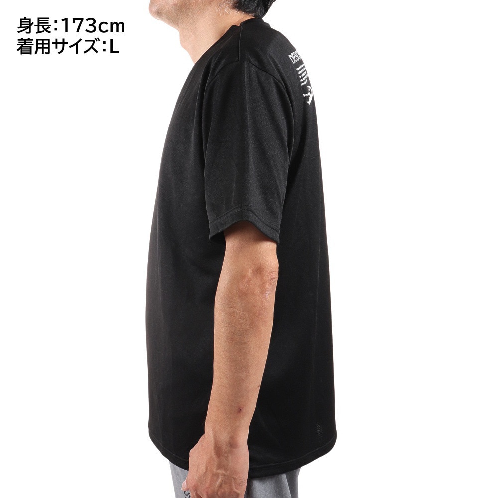 デサント（DESCENTE）（メンズ）Tシャツ メンズ 半袖Tシャツ DX-B0208XB BKWH 【バレーボールウェア スポーツウェア】