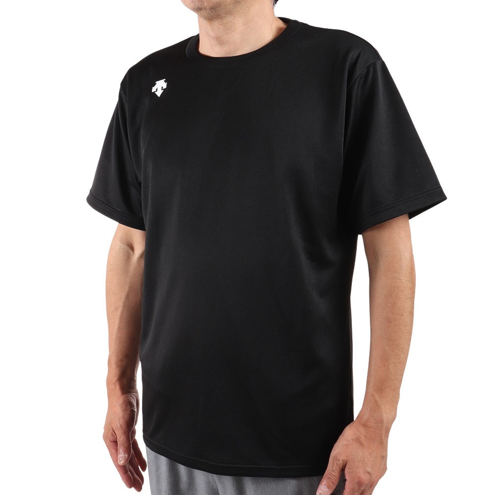 DESCENTE Tシャツ メンズ 半袖Tシャツ DX-B0208XB BKWH バレーボールウェア スポーツウェア Ｓ 207 バレーボール