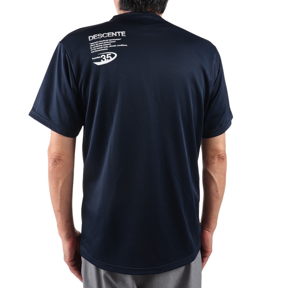 デサント（DESCENTE）（メンズ）Tシャツ 半袖Tシャツ DX-B0208XB NVWH  バレーボールウェア スポーツウェア 