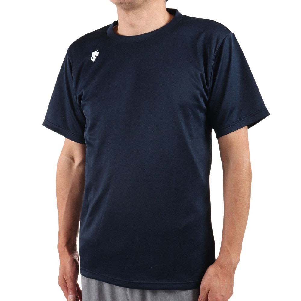 DESCENTE Tシャツ メンズ 半袖Tシャツ DX-B0208XB NVWH バレーボールウェア スポーツウェア Ｍ 48 バレーボール
