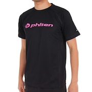 ファイテン（PHITEN）（メンズ）RAKUシャツ スムースドライTシャツ BK/PK 3120JG34920 バレーボールウエア