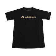 ファイテン（PHITEN）（キッズ）ジュニア スムースドライ Tシャツ 半袖 ロゴ入り BKGL 3120JG40420 バレーボール スポーツウェア 吸汗速乾 バレーボールウエア