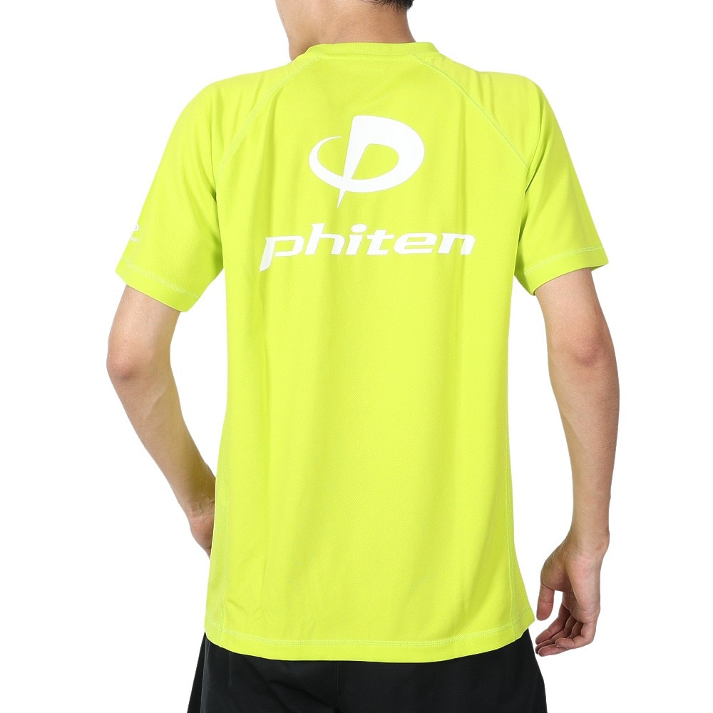 ファイテン（PHITEN）（メンズ）バレーボールウェア RAKUシャツSPORTS スムースドライ LM/WH 3120JG35700 速乾