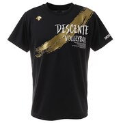デサント（DESCENTE）（メンズ、レディース）バレーボールウェア DPP半袖プラクティスシャツ DX-B0946XB BK