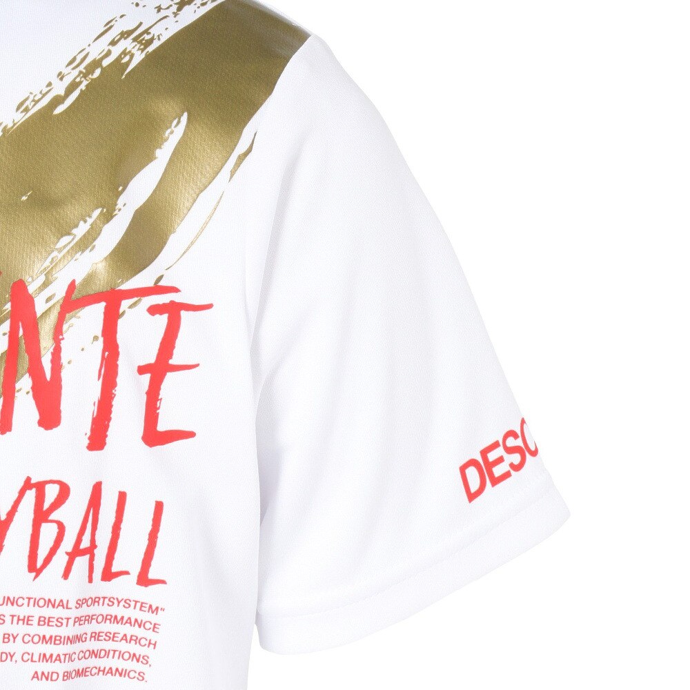 デサント（DESCENTE）（メンズ、レディース）バレーボールウェア DPP半袖プラクティスシャツ DX-B0946XB WH