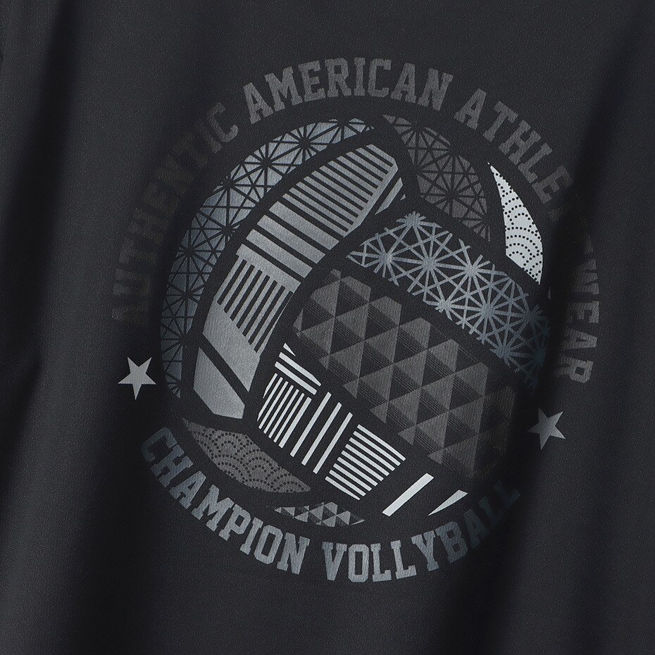 チャンピオン（CHAMPION）（メンズ）バレーボールウェア 半袖Tシャツ C3-VV305 090