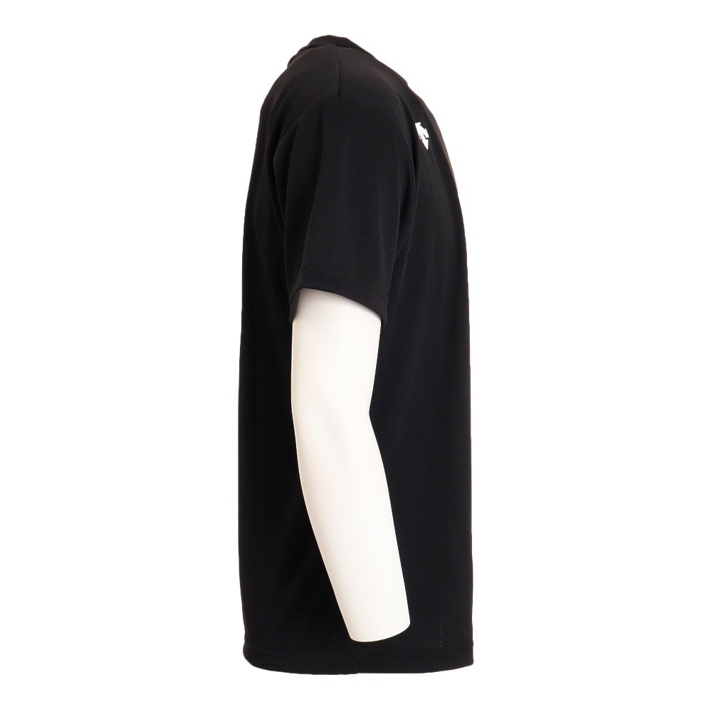 デサント（DESCENTE）（メンズ）バレーボール ウェア Tシャツ 練習着 半袖プラクティスシャツ DX-B1432XB BK 吸汗速乾 接触冷感